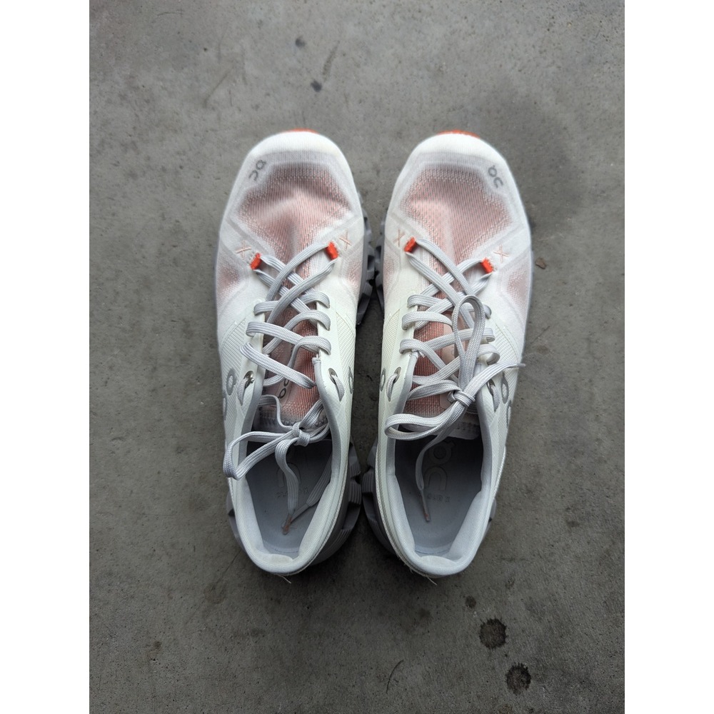 On Cloud X Women Running Shoes White Flare 60.98252 Low Top Sneakers US W8 EU 39